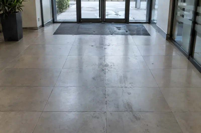 Dull, scuffed, tired floor